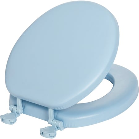Mayfair by Bemis Round Closed Front Premium Soft Sky Blue Toilet Seat 15EC_034